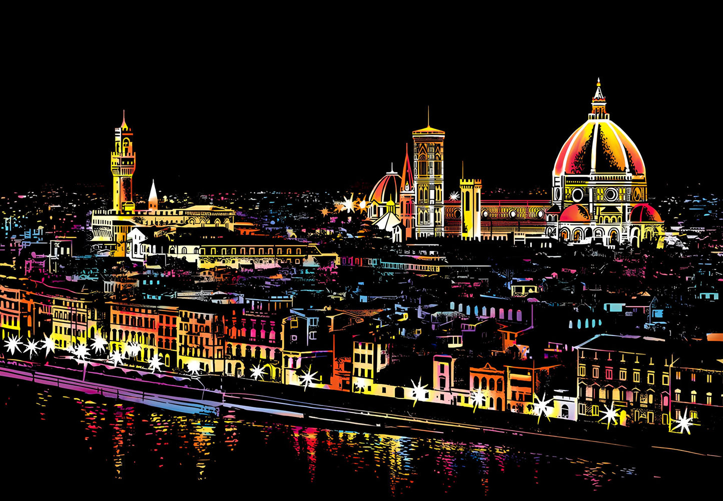 Florence Renaissance — Italian-Themed Scratch Art Kit